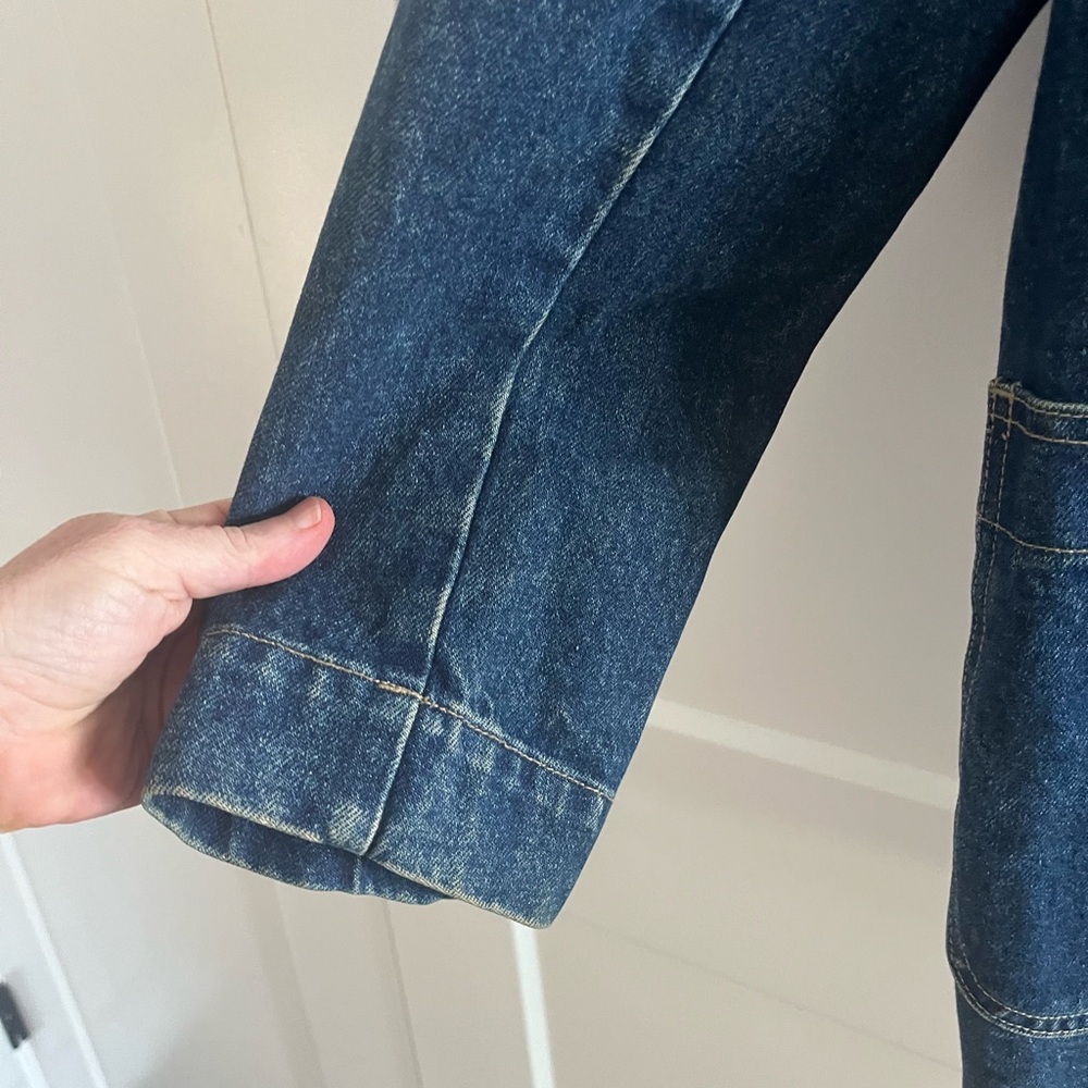 Vintage LIZWEAR Classic Blueblazer Denim JeanJacket size S runs big cottagecore - Picture 3 of 8